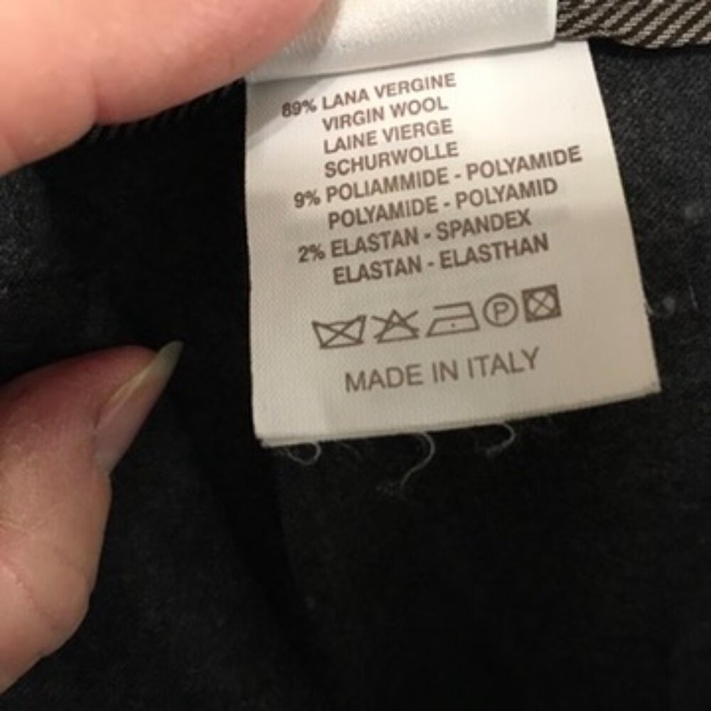 Brunello Cucinelli Wool/Leather Pencil Skirt - Picture 7 of 8